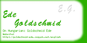 ede goldschmid business card